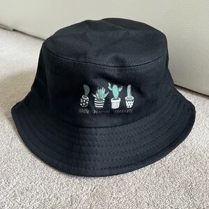 Black Bucket Cactus Lover Hat (Boy/Girls)